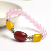 Natural Agate Beads Bracelet Fine GemStone Beaded Elastic Line Bracelet Men Jewelry Women Bracelet Can Drop Shipping