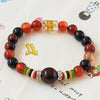 Natural Agate Beads Bracelet Fine GemStone Beaded Elastic Line Bracelet Men Jewelry Women Bracelet Can Drop Shipping