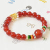 Natural Agate Beads Bracelet Fine GemStone Beaded Elastic Line Bracelet Men Jewelry Women Bracelet Can Drop Shipping