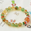 Natural Agate Beads Bracelet Fine GemStone Beaded Elastic Line Bracelet Men Jewelry Women Bracelet Can Drop Shipping