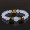 Natural Agate Beads Bracelet Fine GemStone Beaded Elastic Line Bracelet Men Jewelry Women Bracelet Can Drop Shipping