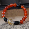 Natural Agate Beads Bracelet Fine GemStone Beaded Elastic Line Bracelet Men Jewelry Women Bracelet Can Drop Shipping