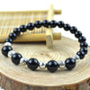 Natural Agate Beads Bracelets Natural GemStone Beaded Elastic Line Bracelet Men Jewelry Women Bracelet Can Drop Shipping