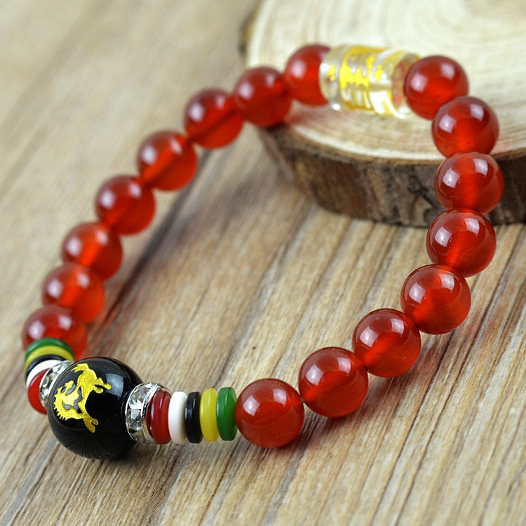 Natural Agate Beads Bracelets Natural GemStone Beaded Elastic Line Bracelet Men Jewelry Women Bracelet Can Drop Shipping