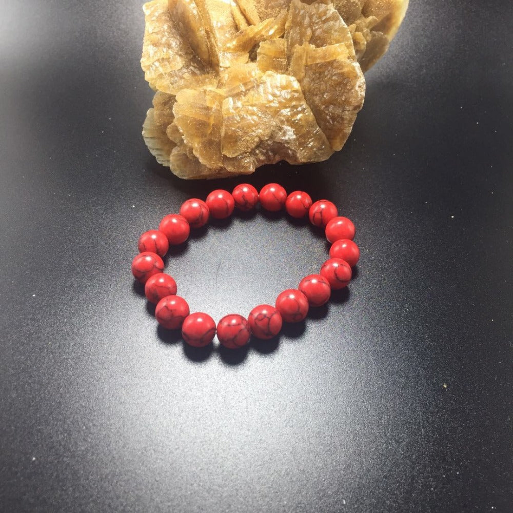 Natural Agate Bracelet Lady Powder Crystal Obsidian Red Crystal Bracelet Boy Lover's Agate Jewelry Single Ring Hand Bead Shoker