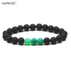 Natural Agate Bracelet Matte Stone 8mm Black Beads Yoga Energy Stone Purple Bracelet Activity Creative Bracelet Gift