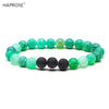 Natural Agate Bracelet Matte Stone 8mm Black Beads Yoga Energy Stone Purple Bracelet Activity Creative Bracelet Gift
