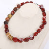 Natural Agate Irregular Original Stone Vintage Women High Quality Jade Necklace Crystal Popular Classic Exquisite Amber Jewelry