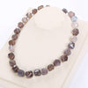 Natural Agate Irregular Original Stone Vintage Women High Quality Jade Necklace Crystal Popular Classic Exquisite Amber Jewelry