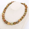 Natural Agate Irregular Original Stone Vintage Women High Quality Jade Necklace Crystal Popular Classic Exquisite Amber Jewelry