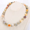 Natural Agate Irregular Original Stone Vintage Women High Quality Jade Necklace Crystal Popular Classic Exquisite Amber Jewelry