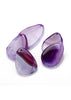Natural Agate Water Drop Irregular Multicolor Pendant Long Necklace Arenaceous Blue Magenta Orange Red Stripe Agat Colored Mixed