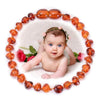 Natural Ambers Teething Bracelets for Baby Baltic bracelet Rosary Ambers Original Round Beads Healthy янтарь натуральный
