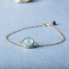 Natural Aquamarine Strawberry Crystal Bracelet Charm Female Bracelet Jewelry Packaging Fine Party Gift Jewelry