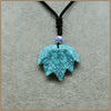 Natural Black Crystal Maple Leaves Pendant Necklace 8 Color Long Necklace Stone Necklace For Women Jewelry Wedding Beads Knotted