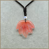 Natural Black Crystal Maple Leaves Pendant Necklace 8 Color Long Necklace Stone Necklace For Women Jewelry Wedding Beads Knotted