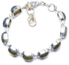 Natural Blue Fire Labradorite Handmade Unique 925 Sterling Silver Bracelet 6 1/4-7 1/2 Y0130