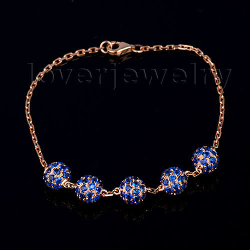 Natural Blue Sapphire Bracelet Bangle,Engagement Bracelet Bangle For Sale In Solid 18Kt Rose Gold