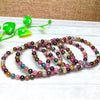 Natural Brazil Candy Tourmaline Single Circle Bracelet 6MM