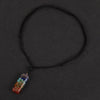 Natural Chip Gravel Stone Resin 7 Chakra Orgone Energy Pendant Necklace Reiki Healing Pendulum Amulet  For Men Women Couples