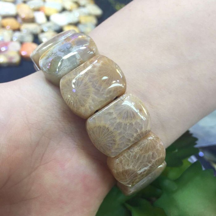 Natural Chrysanthemum stone beads bracelet natural stone bracelet DIY jewelry bracelet for woman for gift   !