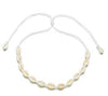 Natural Cowrie Shell Bracelet Necklace Set For Women Handmade Woven Boho Hawaii Beach Shell Adjustable Choker Girl Festival Gift