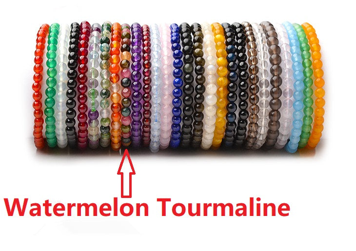 Natural Crystal Bracelets Tourmaline Agate Rose Quartz Tiger Eye Amethyst Fluorite Goldstone Schorl Aquamarine Lapis lazuli