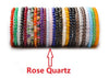 Natural Crystal Bracelets Tourmaline Agate Rose Quartz Tiger Eye Amethyst Fluorite Goldstone Schorl Aquamarine Lapis lazuli