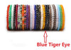 Natural Crystal Bracelets Tourmaline Agate Rose Quartz Tiger Eye Amethyst Fluorite Goldstone Schorl Aquamarine Lapis lazuli