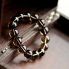 Natural Crystal Smoky Crystal Beads Bracelet For Women Gifts Elastic Bracelet Jewelry Tea Crystal Bracelets 14mm