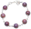 Natural Cuprite Blood Stone Handmade Unique 925 Sterling Silver Bracelet 7 1/2-7 3/4 Y0801