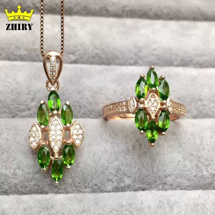 CARSINE Unique AAA Colorful Cubic Zircon Design Engagement Ring for Female Rose Gold-color Wedding Women Rings Bijouterie RI0084