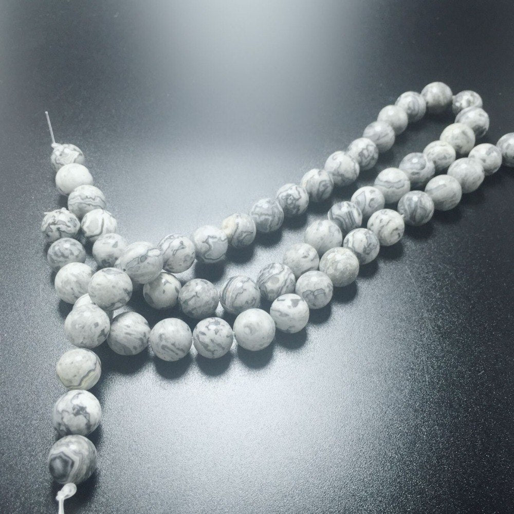 Natural Dull Polish Matte African Turquoise Howlite Stone Beads For Jewelry Making Necklace Bracelet 8-10mm Round Beads Choker