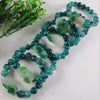 Natural FeiCui jade Floating flower refill Bracelets Beads refillGem Stone Lucky Stretch Elastic Bracelet Fashion Jewelry
