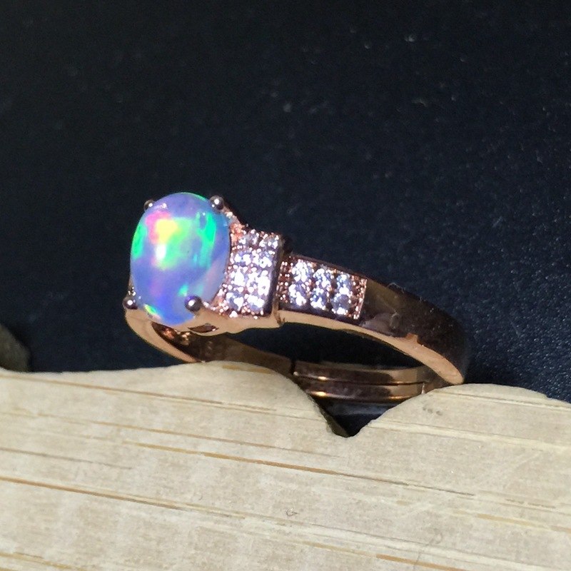 Natural Fire Opal Stone Solid Silver 925 Thin Band Rings Women Real 925 Sterling Silver Jewelry