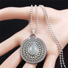 Natural Flash Stone Stainless Steel Big Long Bohemia Chain Necklaces for Women/Men Silver Color Jewelry collier femme N3606S04