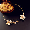 Natural Baroque Pearl Big Choker Necklace Handmade Adjustable Flower Collar Necklace For Women Gifts Luxury Jewelry