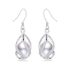 Natural Pearl Drop Earrings For Women Elegant 925 Sterling Silver Anti allergy Earrings DIY Cage Jewelry 2020 Lindo