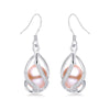 Natural Pearl Drop Earrings For Women Elegant 925 Sterling Silver Anti allergy Earrings DIY Cage Jewelry 2020 Lindo