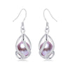 Natural Pearl Drop Earrings For Women Elegant 925 Sterling Silver Anti allergy Earrings DIY Cage Jewelry 2020 Lindo
