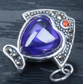 Natural Garnet Stone Heart Necklace Fish Shape 18x18mm Women Necklaces And Pendants For Friends Charms Collar