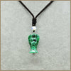 Natural Gemstone Reiki Colorful Crystal Angel Pendant Long Necklace Jade Charms Jewelry Tanzanite Obsidian Women Men Cure Charm