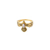 Natural Green Stone Eagle Rings For Women Gothic Stainless Steel Stone Finger Ring 2023 Trend Couple Wedding Party Jewelry Gift