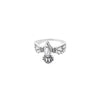 Natural Green Stone Eagle Rings For Women Gothic Stainless Steel Stone Finger Ring 2023 Trend Couple Wedding Party Jewelry Gift