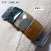 Natural Indian agate bracelet elastic cord bangle for women men party gift natural fashion beads jewelry
