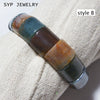 Natural Indian agate bracelet elastic cord bangle for women men party gift natural fashion beads jewelry