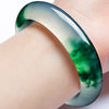Natural Jade Bracelet Genuine Fine Silver Bracelets Bangles Jewelry Retro Wedding Accessories