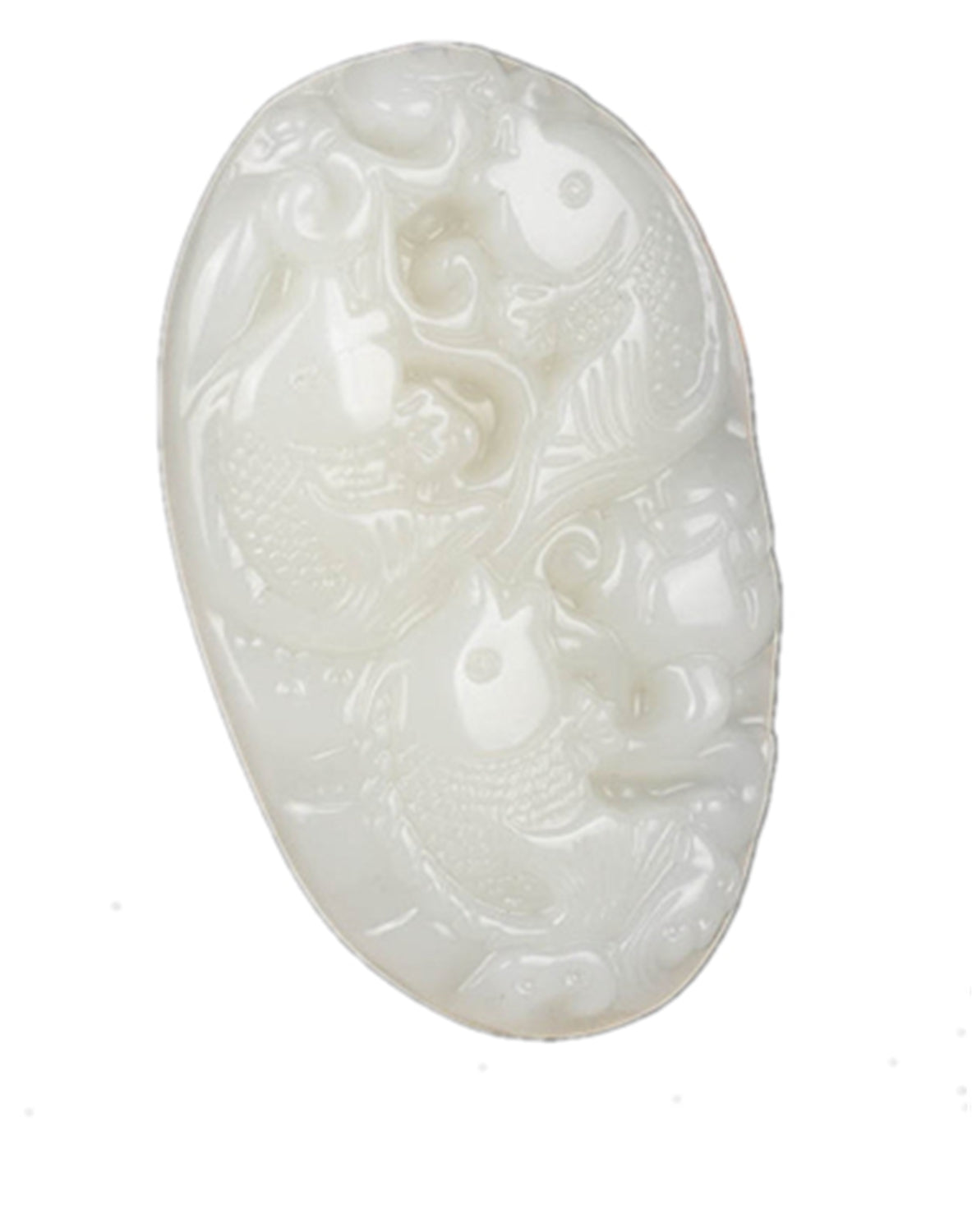 Natural Jade Dragon and Phoenix Jade Pendant Necklace