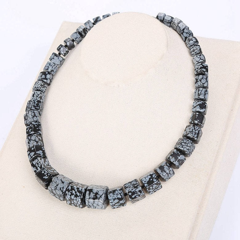 Natural Jade Women Necklace Ethnic Big Choker Natural Stone Knotted Statement Female Vintage Healing Pendant Bohemian Jewelry