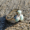 Natural Larimar Rings Antique Designs Oval Larimar Women Rings 925 Sterling Silver Jewelry Larimar Wedding Rings Size 6/7/8/9